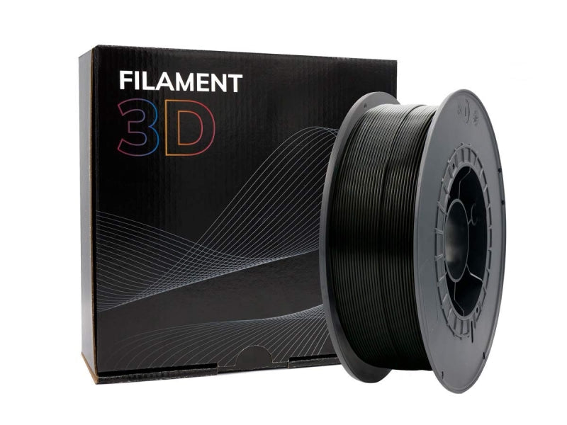 Filamento 3D ASA 1,75mm 1kg - Alta Resistência UV e Exterior - Preto