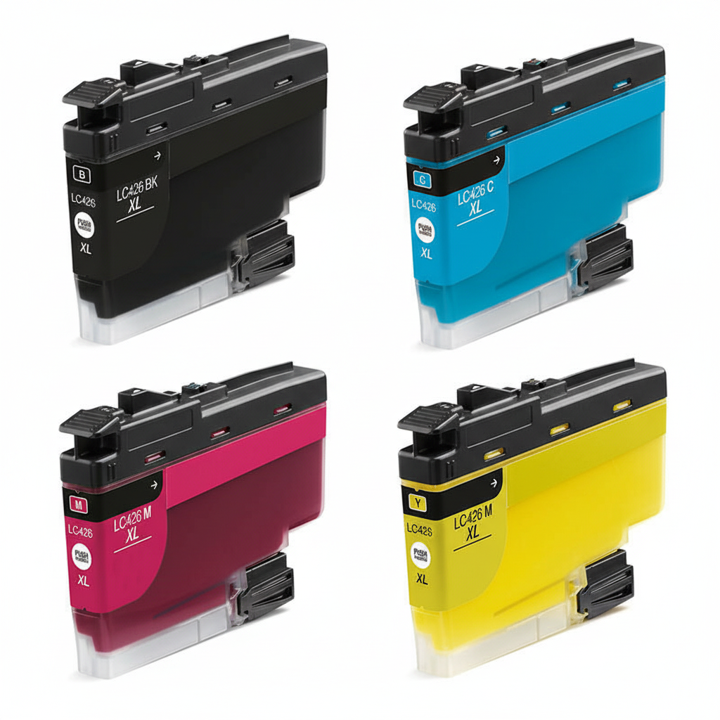 Pack 4 Tinteiros Compatíveis Brother LC426XL Preto Ciano Magenta Amarelo