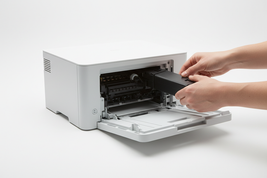 Impressora laser com toner compatível Lexmark a ser inserido — Tinteiros Castelo Branco