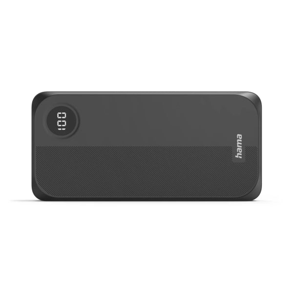 Bateria Externa Powerbank 20000mAh Hama | USB-C | Carga Rápida | Ecrã Digital | Preto 1