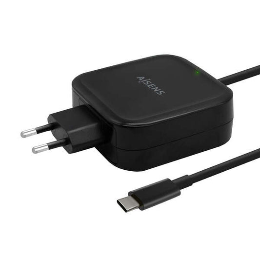 Carregador Portátil Laptop Aisens 65W USB-C PD3.0 QC3.0 com Cabo 1.2m - Preto