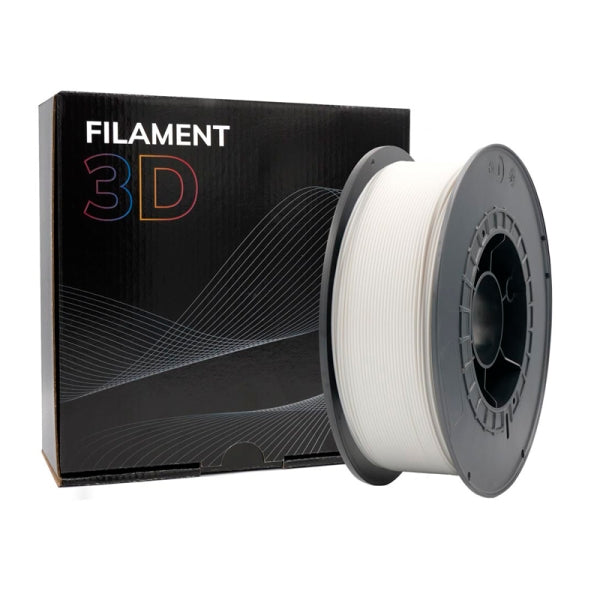 Filamento 3D PLA 1,75mm 1kg - Biodegradável Fabricado na Europa - Branco
