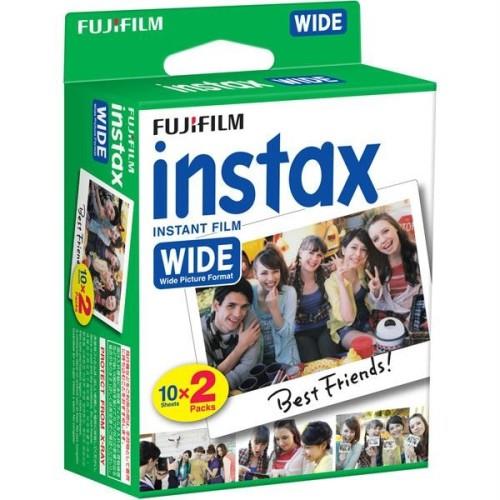 Fujifilm Instax Wide Film – Pack 2x10 Películas Instantâneas 20 folhas | 99x62mm