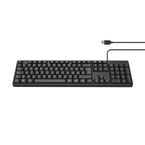 Teclado USB com Fio QWERTY PT Slim Preto Ewent EW3112