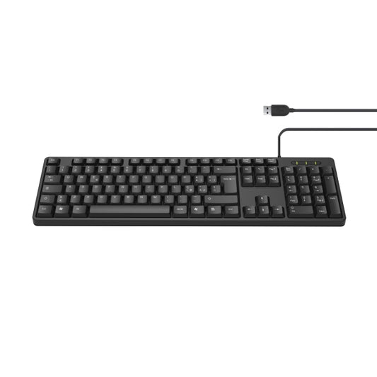 Teclado USB com Fio QWERTY PT Slim Preto Ewent EW3112