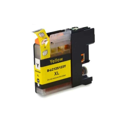 Tinteiro Compatível Brother LC125XL Amarelo 16,6ml | Alta Qualidade