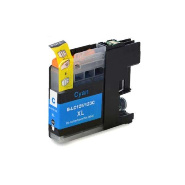Tinteiro Compatível Brother LC125XL Ciano | Alta Capacidade 16,6 ml