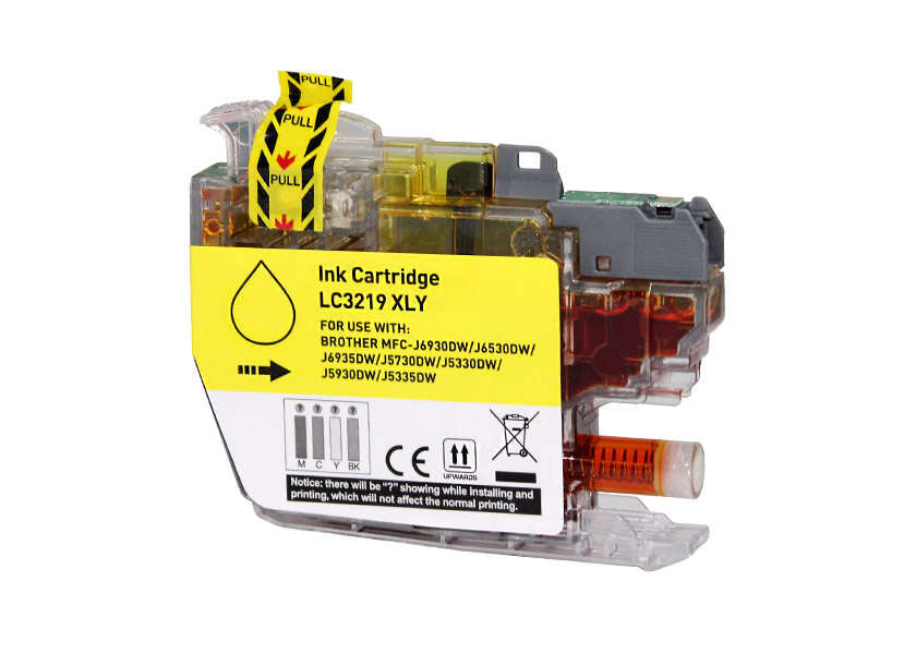 Tinteiro Compatível Brother LC3219XL Amarelo 18ml | Alta Qualidade