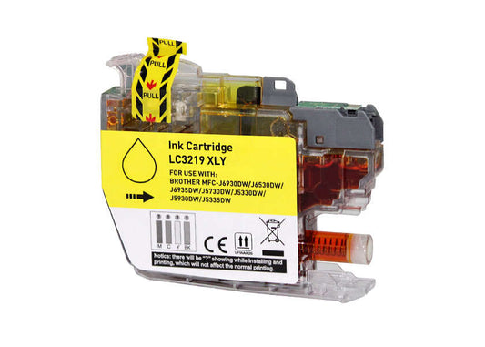 Tinteiro Compatível Brother LC3219XL Amarelo 18ml | Alta Qualidade