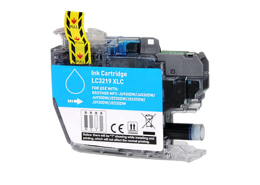 Tinteiro Compatível Brother LC3219XL Ciano 18ml | Alta Qualidade