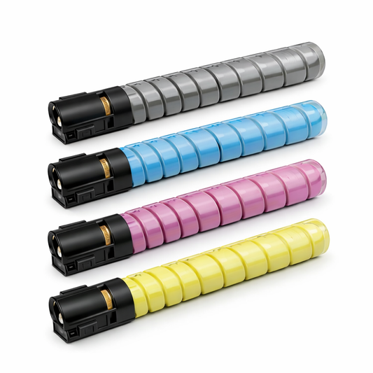 Pack 4 Toners Compatíveis Olivetti D-Color MF220 / MF280 / MF360 – Preto + Cyan + Magenta + Amarelo