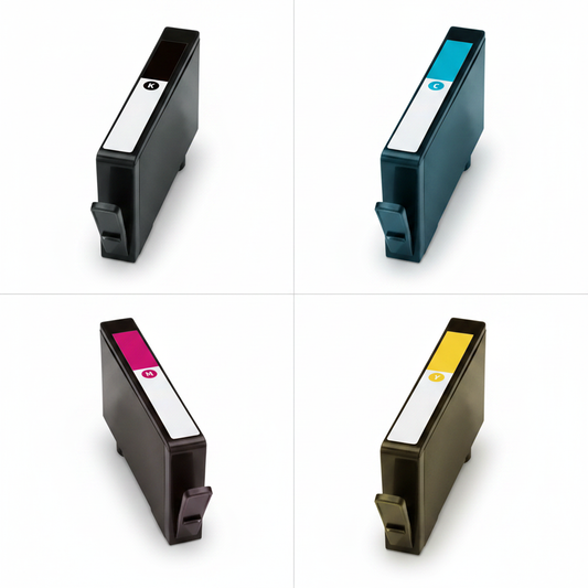 Pack 4 Tinteiros Compatíveis HP 912XL – Preto + Ciano + Magenta + Amarelo | OfficeJet 8010 8022 Pro 8025