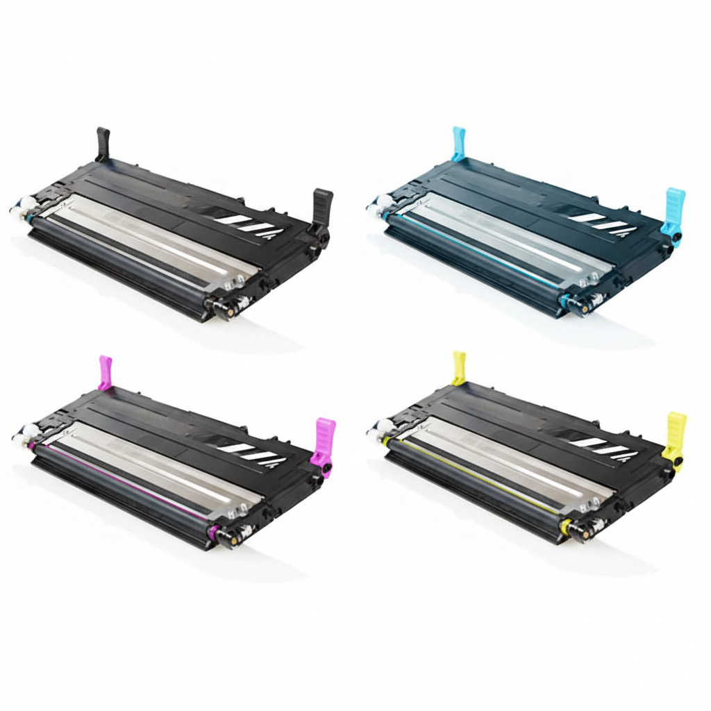 Pack 4 Toners Compatíveis Samsung CLT-404S CMYK Preto Ciano Magenta Amarelo Xpress C430 C480