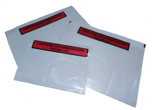 Sobres autoadesivos transparentes Fabrisa Packing List 175x135mm — Pack 250 unidades