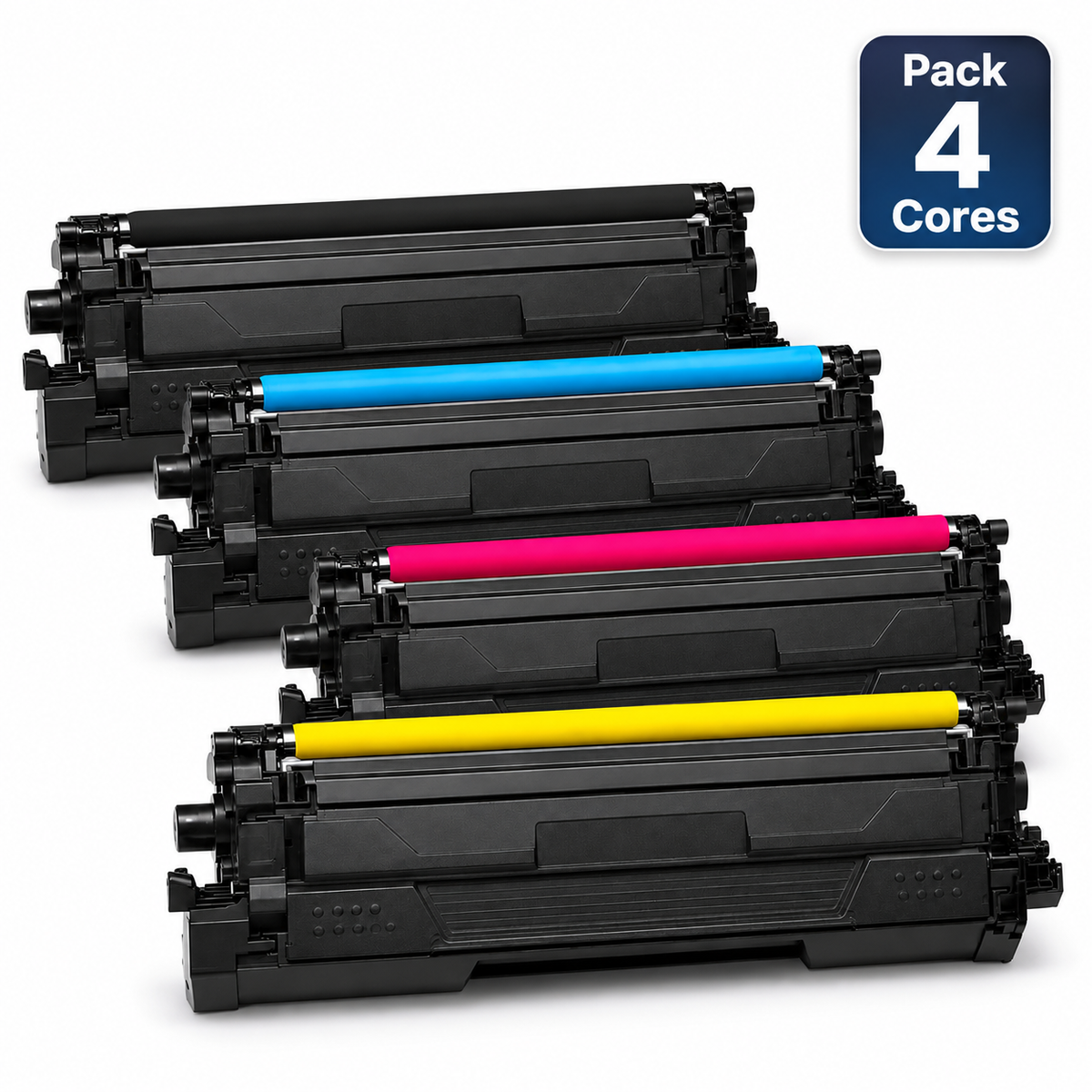 Pack 4 Toners Compatíveis Brother TN625XXL TN625XL — Preto Ciano Magenta Amarelo