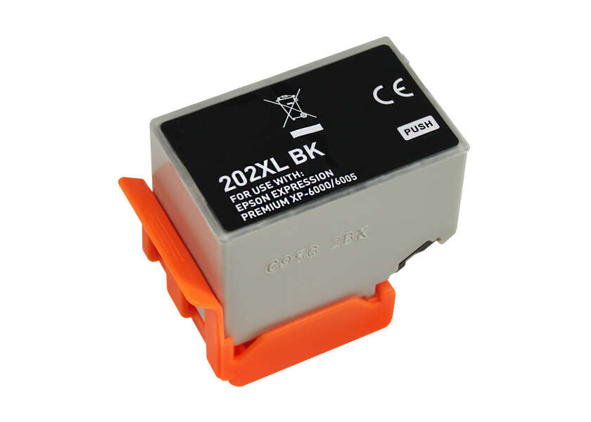Tinteiro Compatível Epson 202XL Preto – 550 Páginas | Expression Premium XP-6000 XP-6005 XP-6100 XP-6105