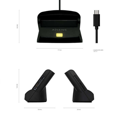 Leitor de Cartão de Cidadão e Cartões de Memória USB-C