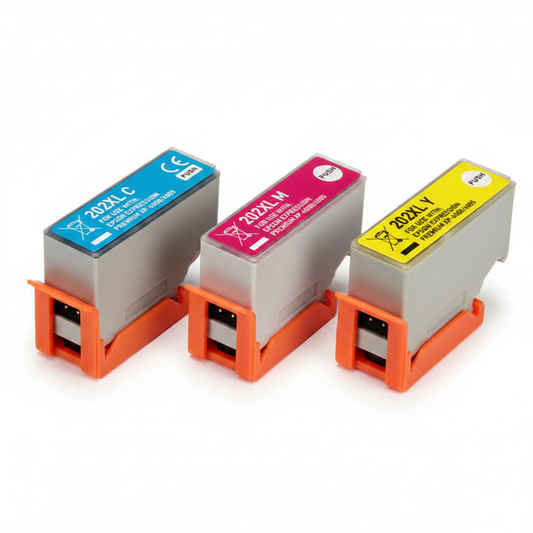 Pack 3 Tinteiros Compatíveis Epson 202XL Ciano + Magenta + Amarelo | Expression Premium XP-6000 XP-6100
