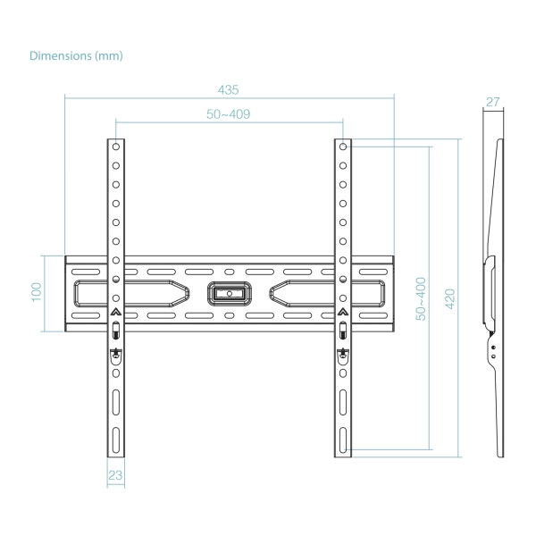 Suporte de Parede Fixo para TV 32"-75"