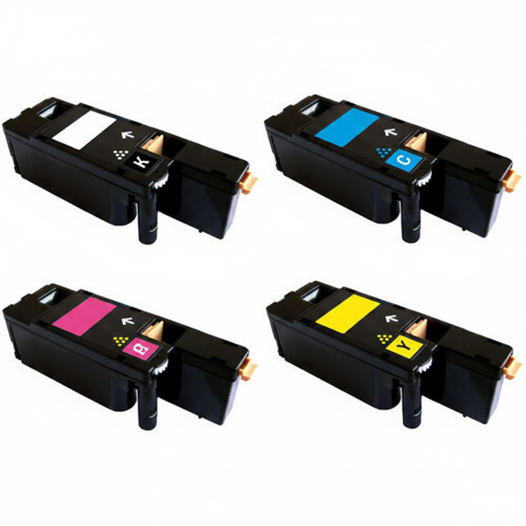 Pack 4 Toners Compatíveis Epson AcuLaser C1700 CX17 CMYK Preto Ciano Magenta Amarelo